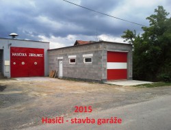 stavba garáže 2015